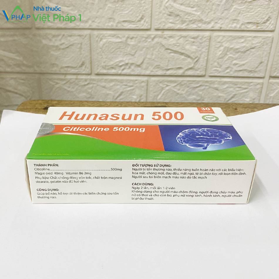 Mặt đáy sản phẩm Hunasun 500