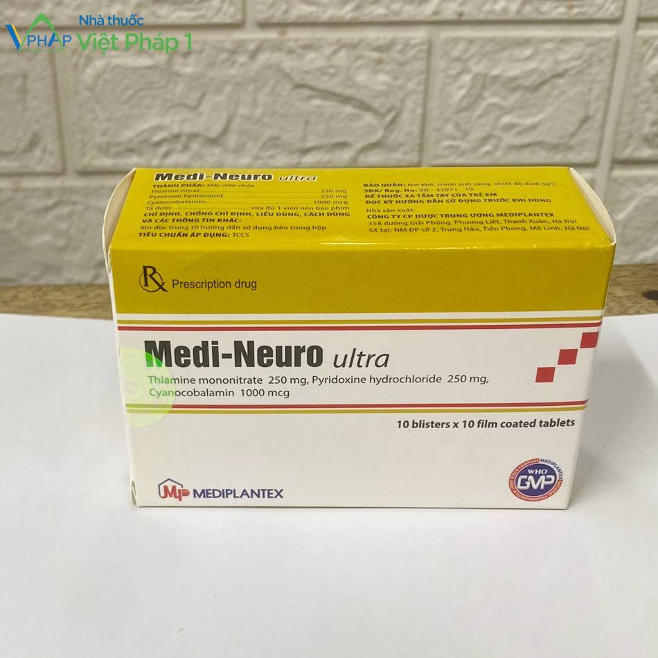 Hình ảnh: Hộp và vỉ thuốc Medi-Neuro ultra