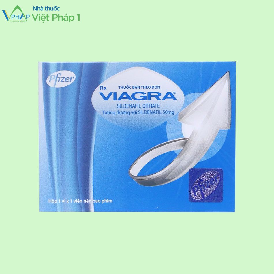 Hình ảnh hộp thuốc Viagra 50mg