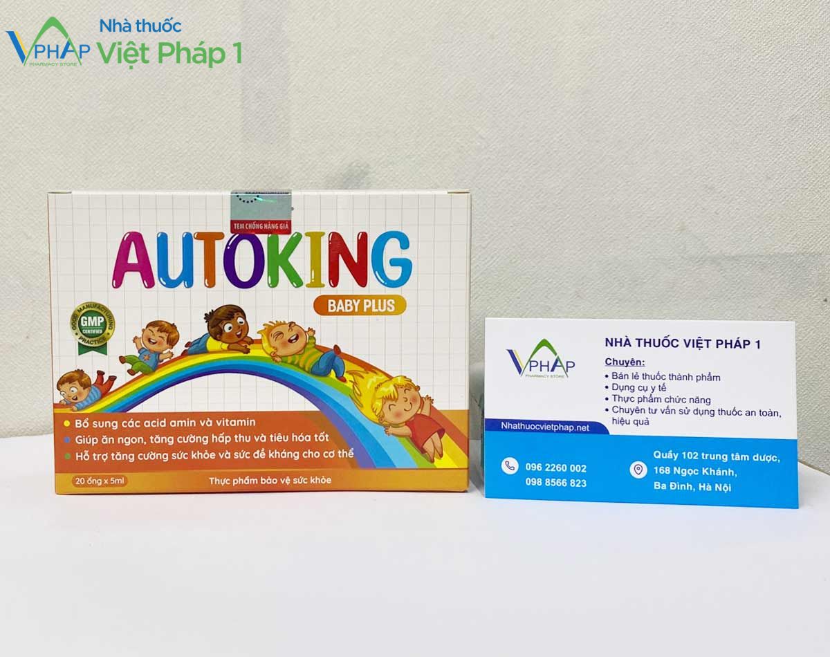 Sản phẩm Autoking Baby Plus được phân phối chính hãng tại Nhà Thuốc Việt Pháp 1