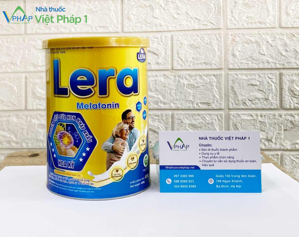 Sữa ngủ ngon Lera 450 gram được phân phối chính hãng tại Nhà Thuốc Việt Pháp 1