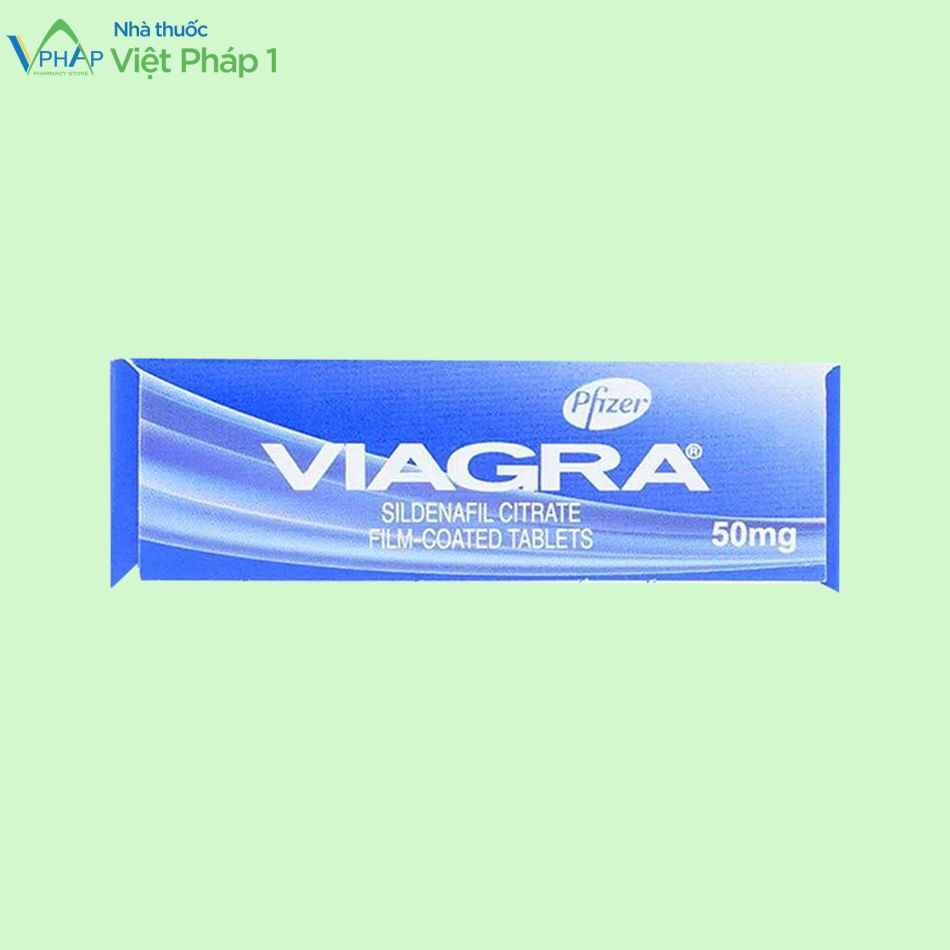 Vỏ hộp thuốc Viagra 50mg