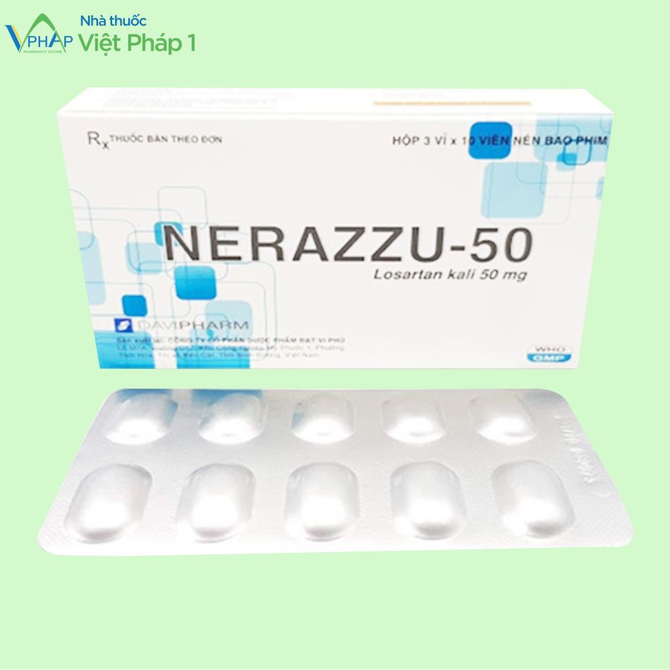 Hộp và vỉ thuốc Nerazzu-50