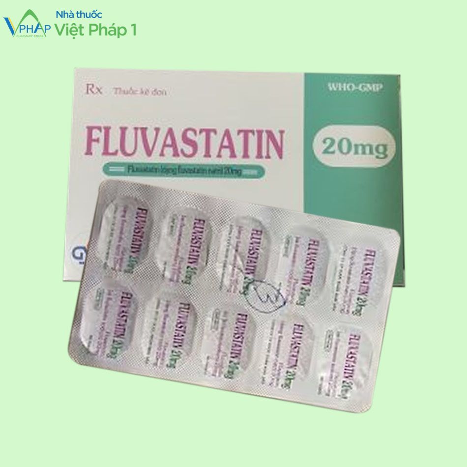 Hộp thuốc Fluvastatin 20mg
