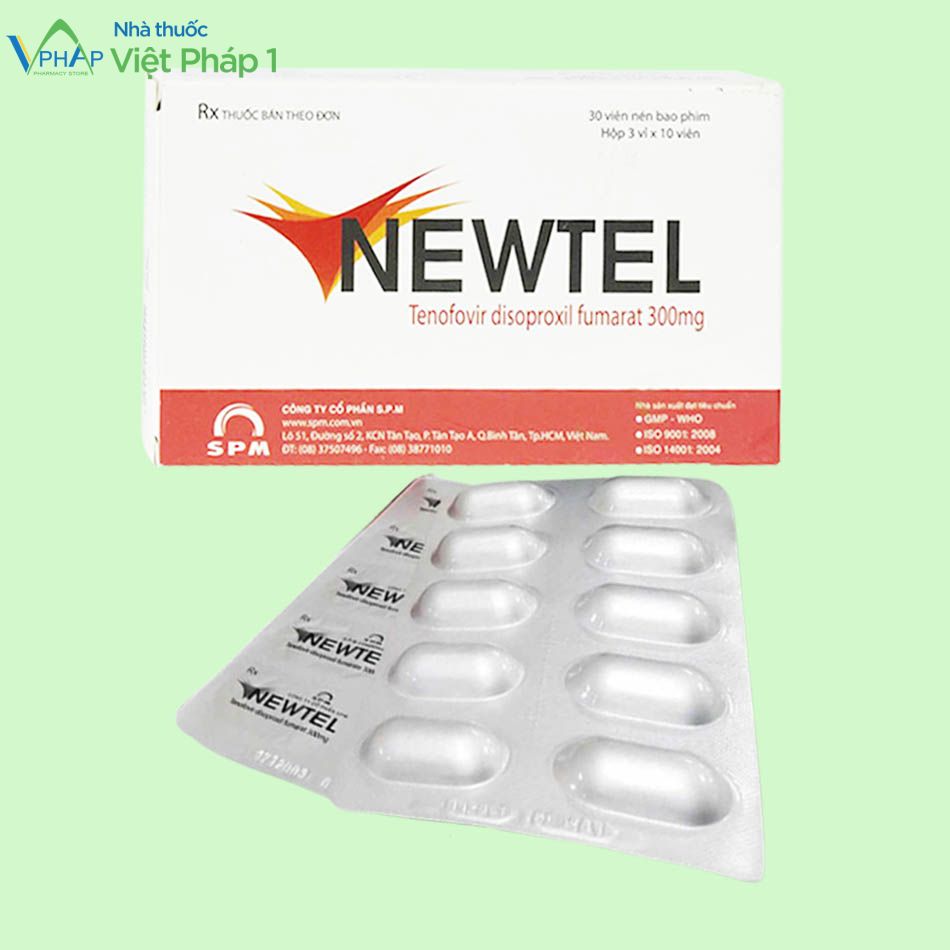 Hình ảnh hộp và vỉ thuốc Newtel 300 mg 