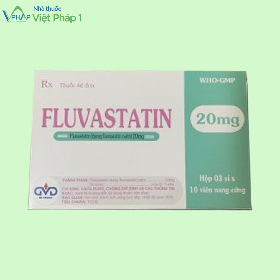 Fluvastatin 20mg Minh Dân Pharco