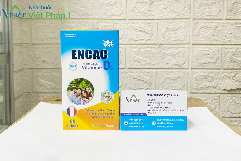 Sản phẩm Encac được phân phối chính hãng tại Nhà Thuốc Việt Pháp 1