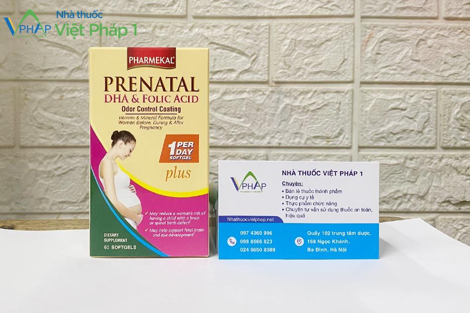 Sản phẩm Prenatal DHA and Folic Acid được phân phối chính hãng tại Nhà Thuốc Việt Pháp 1