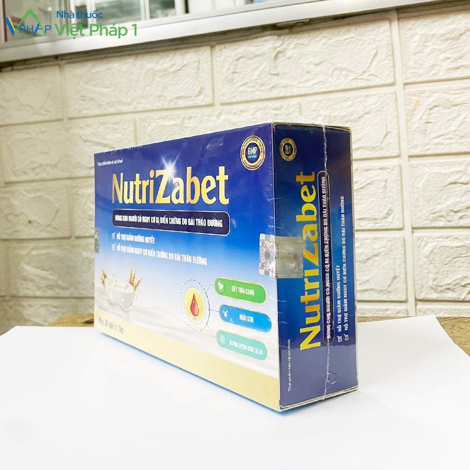 Sữa tiểu đường NutriZabet được chụp tại Nhà Thuốc Việt Pháp 1