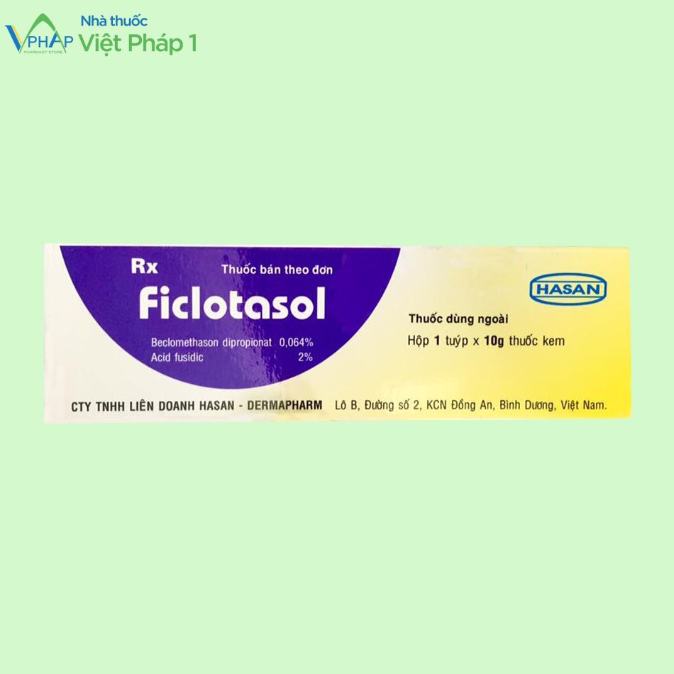 Hình ảnh: Vỏ hộp thuốc bôi ngoài da Ficlotasol