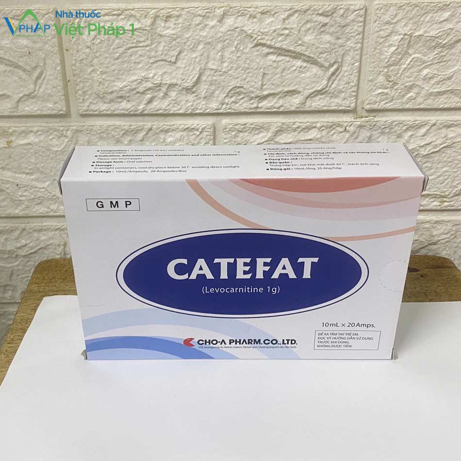 Hình ảnh: Hộp 20 ống thuốc Catefat