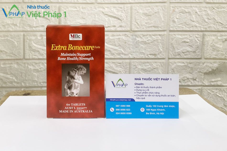 Hình ảnh sản phẩm Extra Bonecare Forte được chụp tại Nhà thuốc Việt Pháp 1