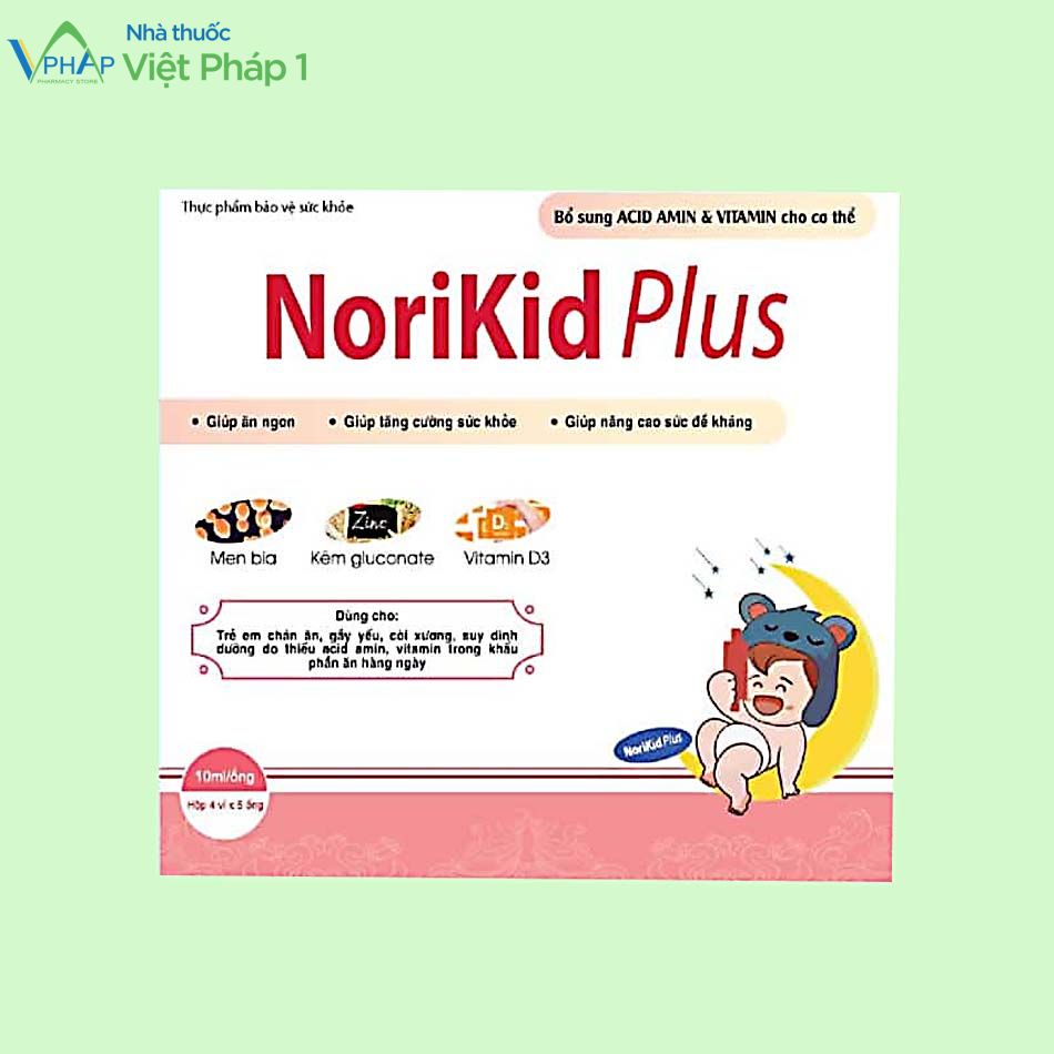 Norikid Plus dùng được cho trẻ từ 6 tháng tuổi.