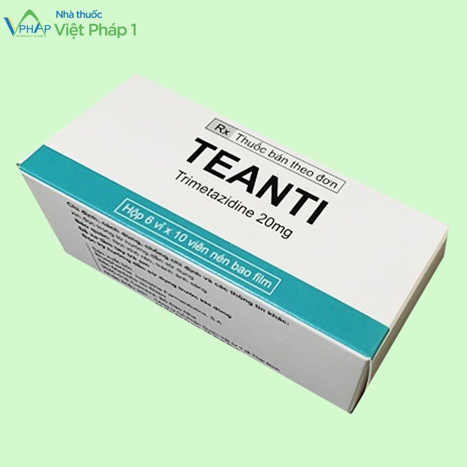 Thuốc Teanti 20mg điều trị cơn đau thắt ngực