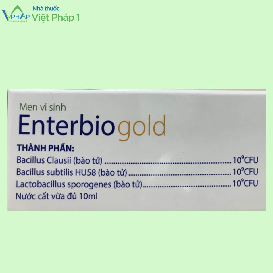 Thành phần có trong men vi sinh Enterbio gold