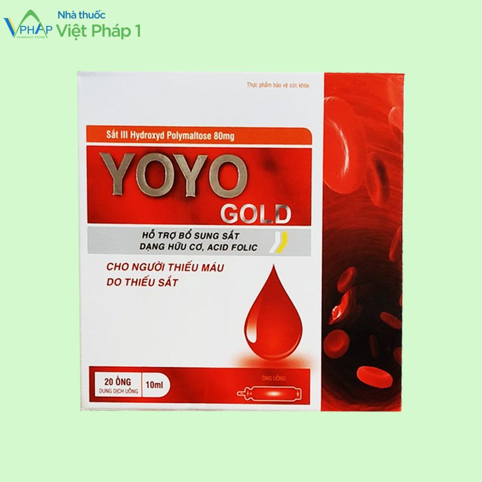 Hình ảnh hộp ngoài sản phẩm YOYO GOLD