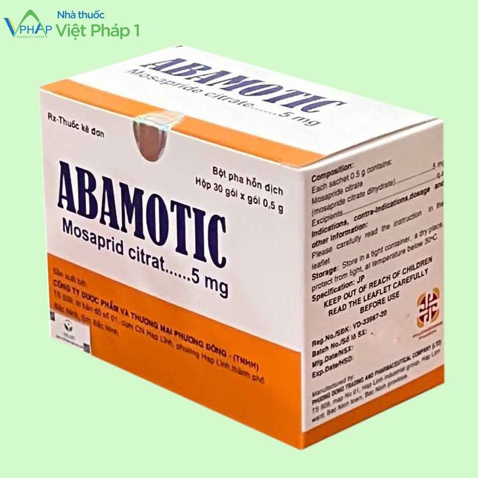 Abamotic sử dụng để điều trị các bệnh lý về dạ dày, tá tràng,...