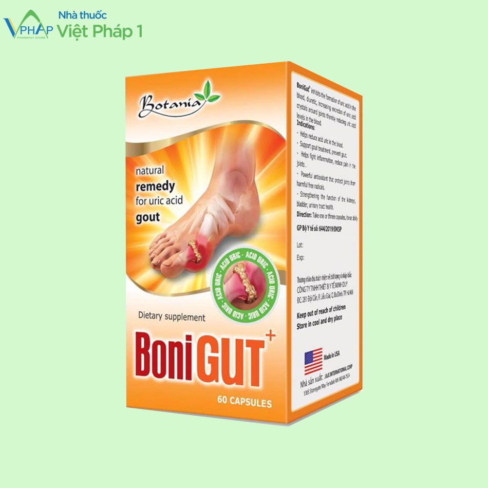 Sản phẩm hỗ trợ điều trị gout Bonigut