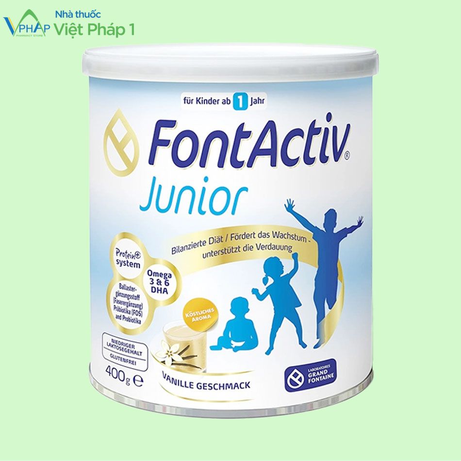 Mặt trước hộp sữa FontActiv Junior