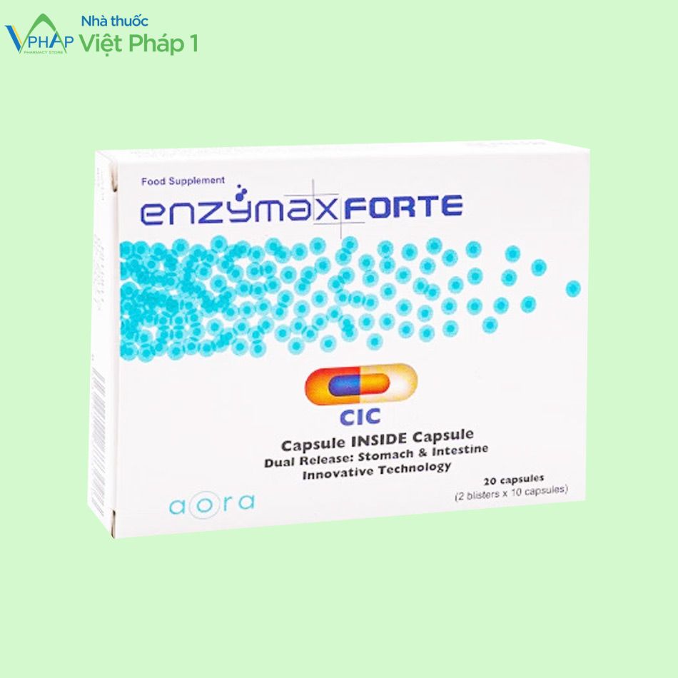 Hình ảnh hộp sản phẩm Enzymax Forte