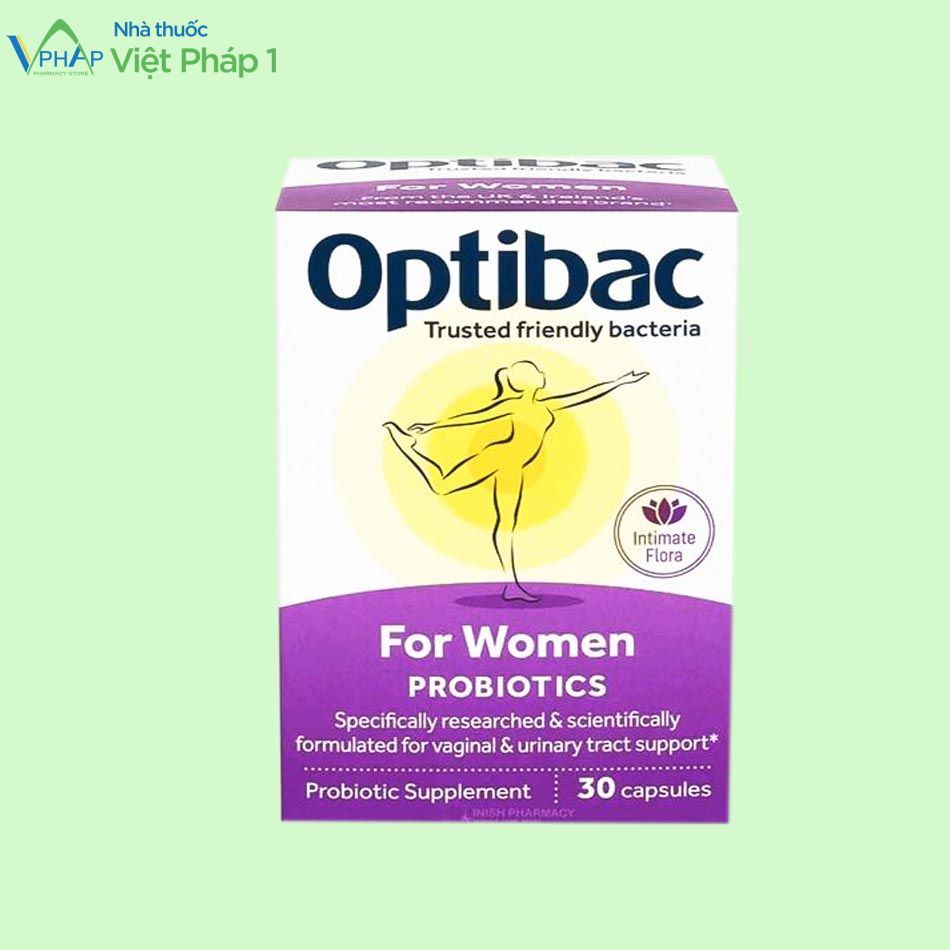 Hình về hộp sản phẩm Optibac Probiotics For Men