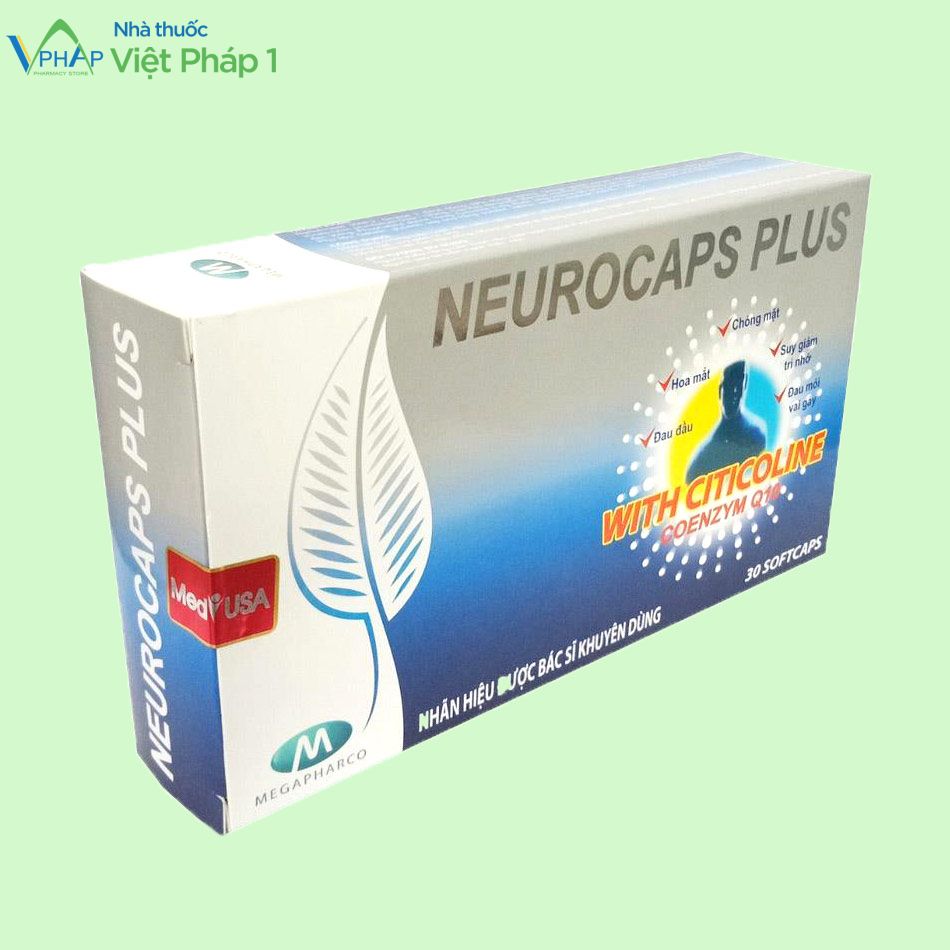 Mặt chéo sản phẩm hoạt huyết Neurocaps Plus