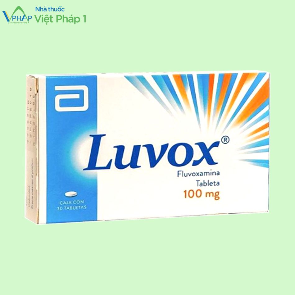 Cả hộp thuốc Luvox 100mg điều trị trầm cảm