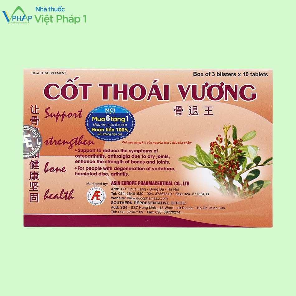 Sản phẩm được bán tại Nhà thuốc Việt Pháp 1