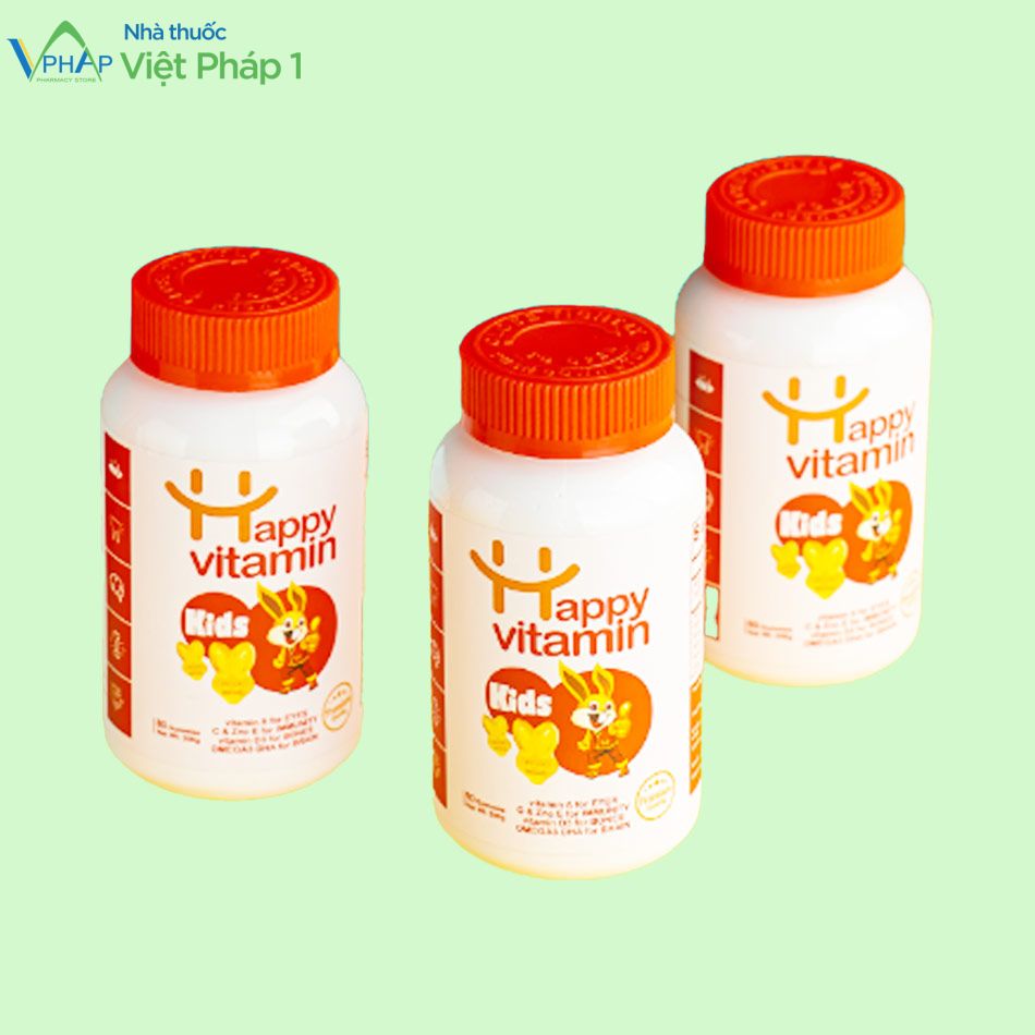 Thực phẩm bảo vệ sức khỏe Happy Vitamin Kids được phân phối chính hãng tại Nhà Thuốc Việt Pháp 1