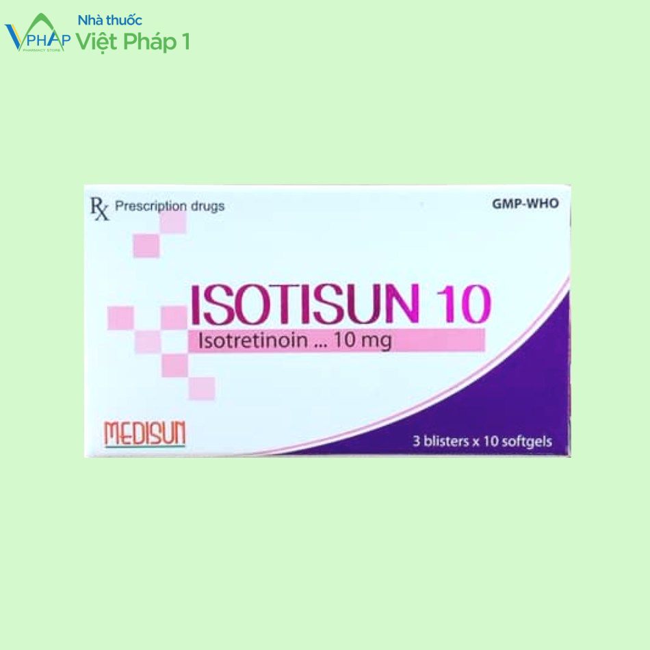 Thuốc trị mụn Isotisun 10