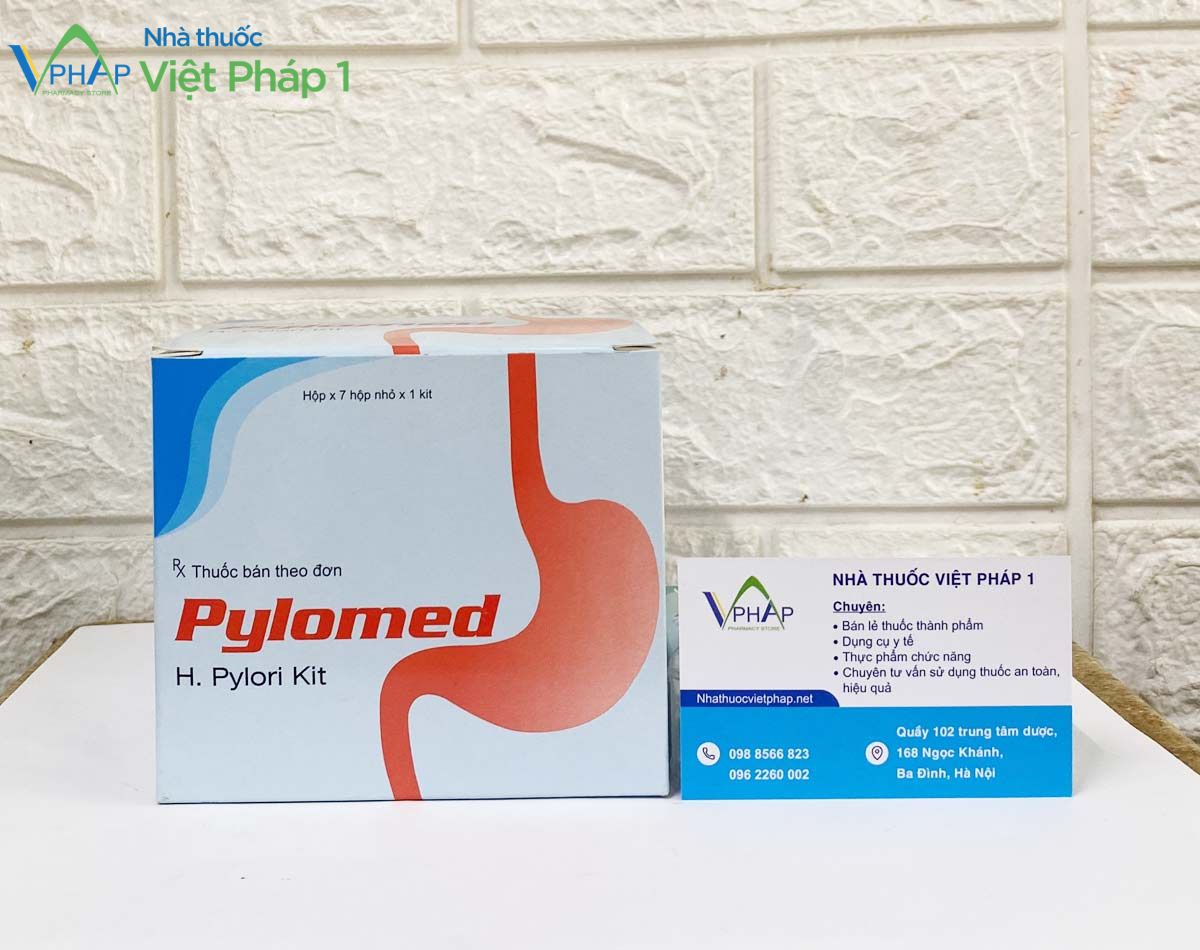 Hình ảnh: Thuốc điều trị loét dạ dày-tá tràng Pylomed được chụp tại nhà thuốc Việt Pháp 1
