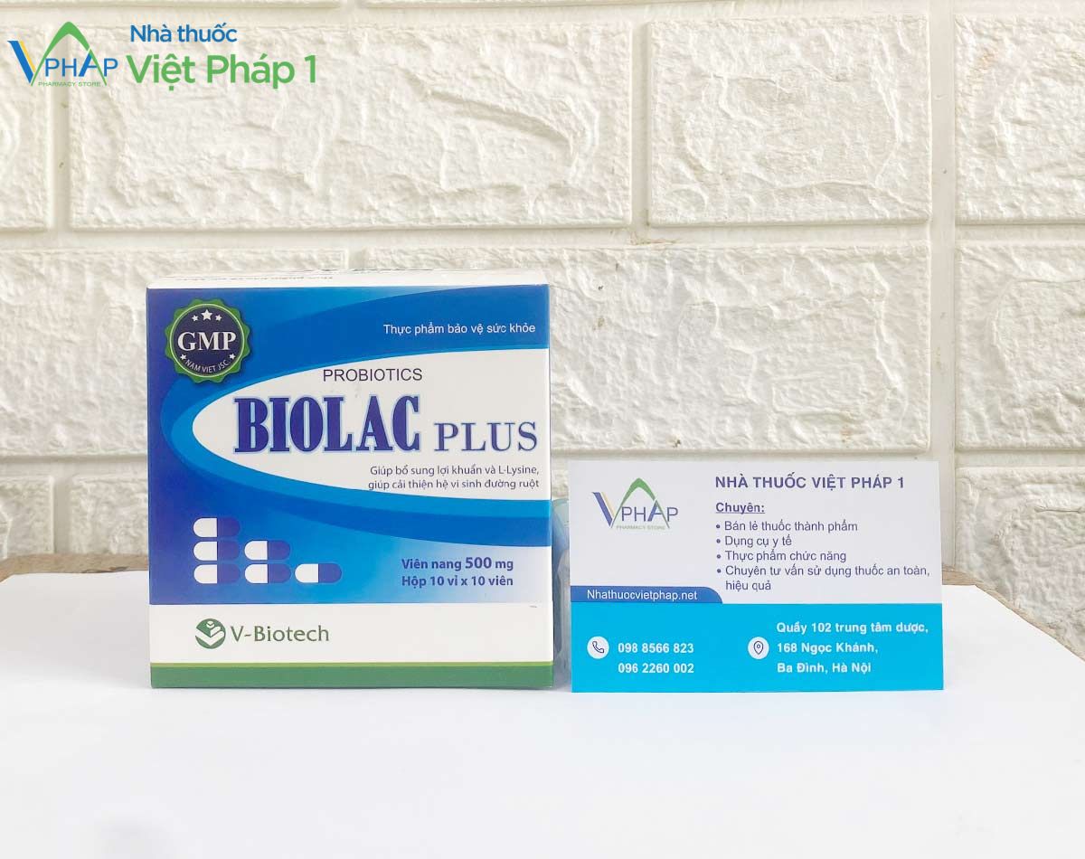 Biolac Plus được phân phối chính hãng tại Nhà Thuốc Việt Pháp 1
