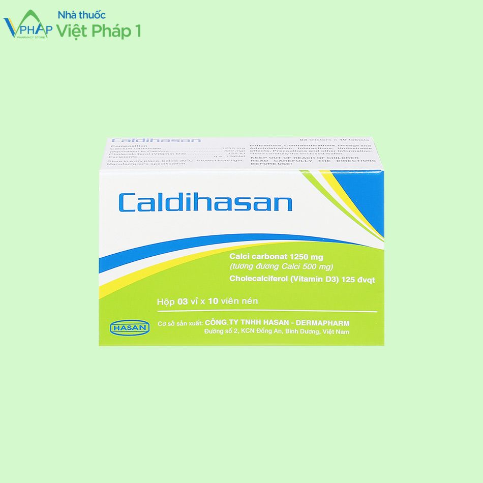Hình ảnh hộp thuốc Caldihasan
