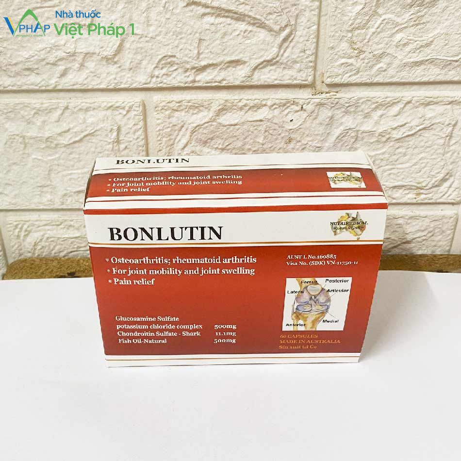 Hình ảnh mặt trên thuốc Bonlutin tại nhà thuốc Việt Pháp 1