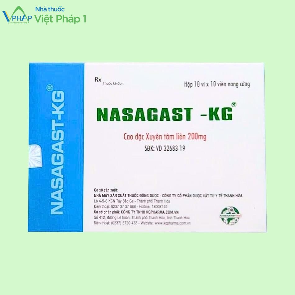 Hộp thuốc Nasagast - KG