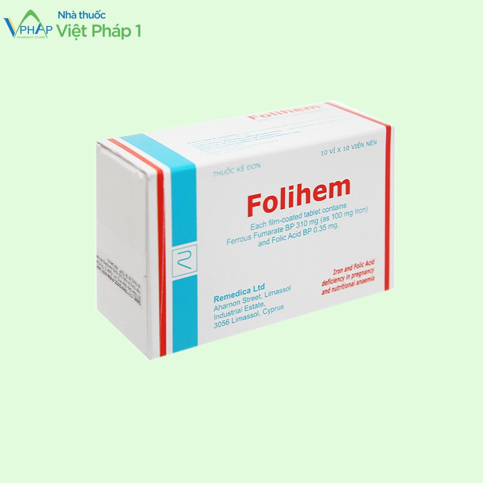 Thuốc Folihem dung cho thiếu máu thai kỳ