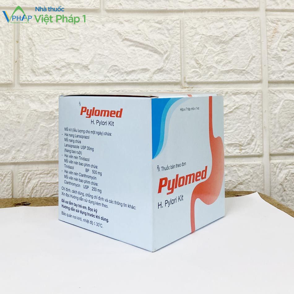 Hình ảnh: Thành phần của thuốc Pylomed được chụp tại Nhà Thuốc Việt Pháp 1