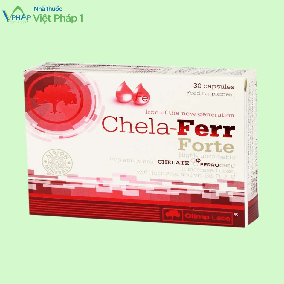 Hình ảnh: Hộp sản phẩm Chela Ferr Forte hộp 30 viên