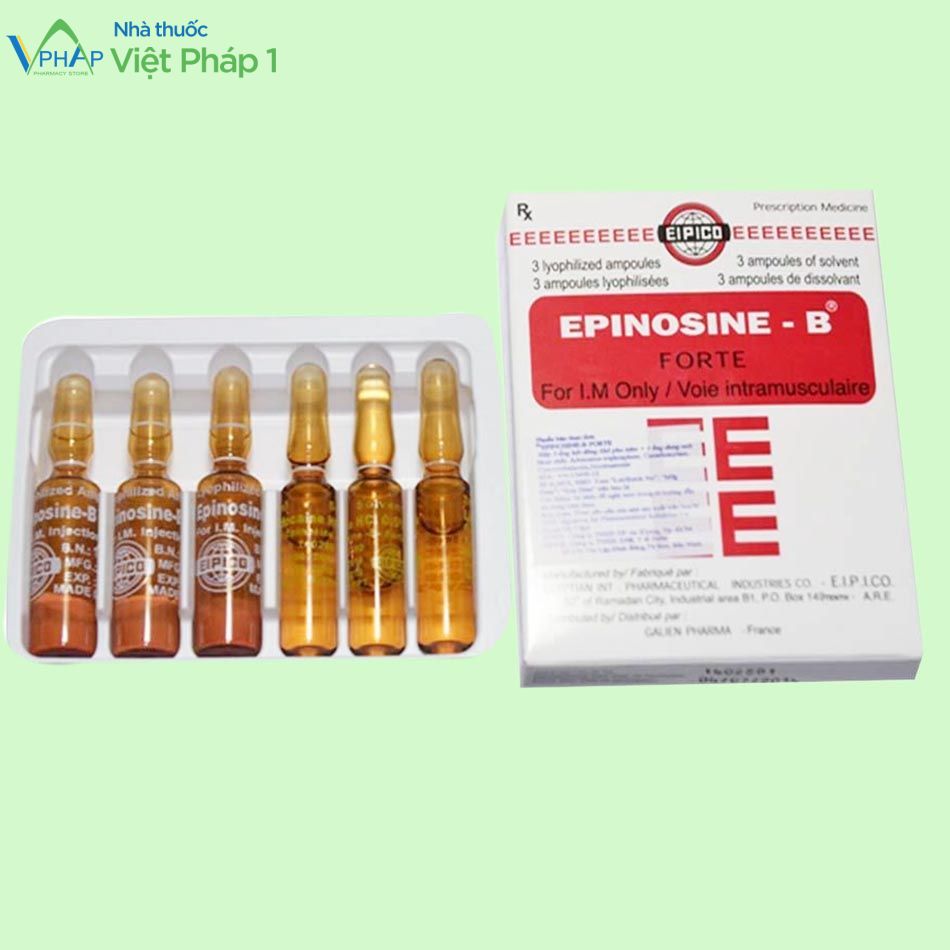 Hình ảnh: Hộp và vỉ thuốc kê đơn Epinosine-B Forte