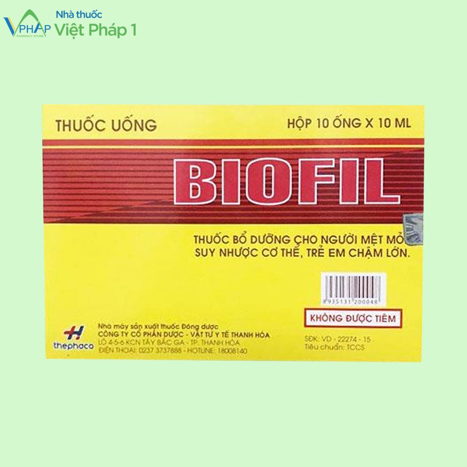 Hình ảnh của thuốc bổ Biofil
