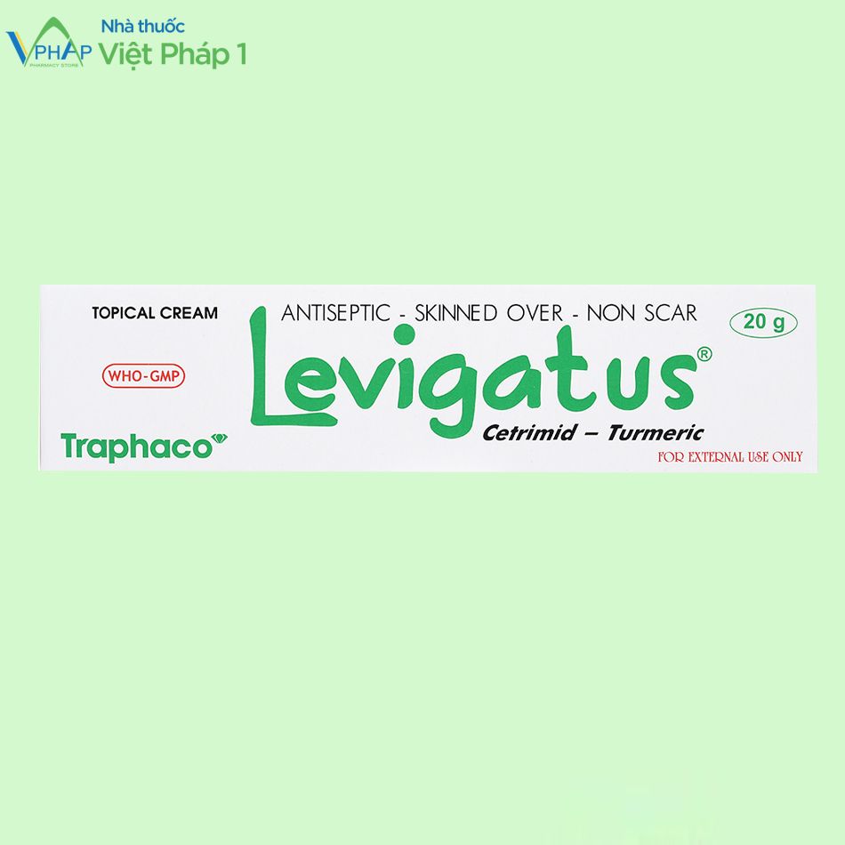 Hình ảnh: vỏ hộp thuốc bôi Levigatus