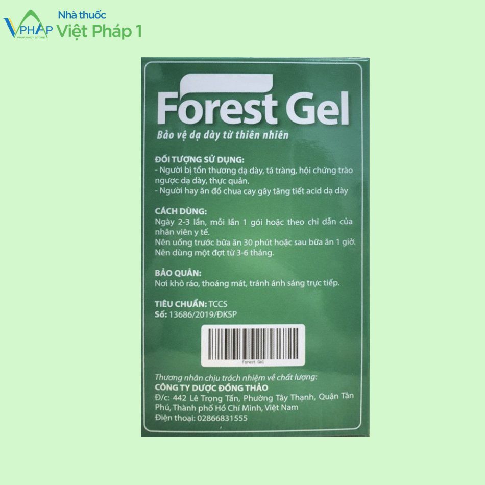Thông tin của sản phẩm Forest Gel
