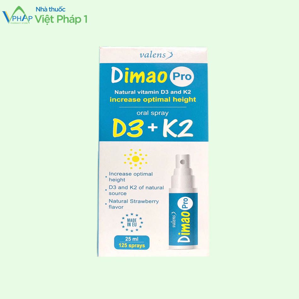 Dimao Pro bổ sung Vitamin D3 va K2