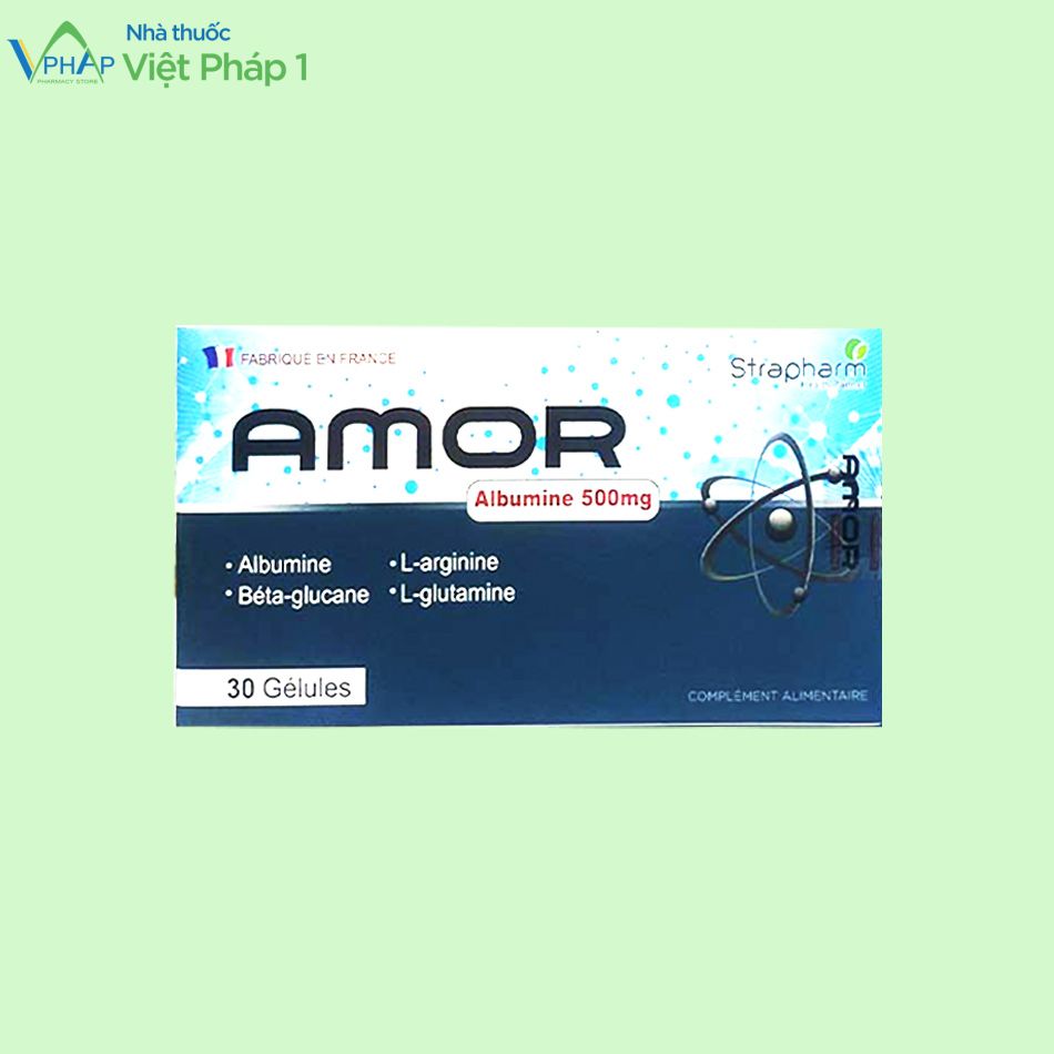 Hình ảnh sản phẩm viên uống Amor (Albumin 500 mg)