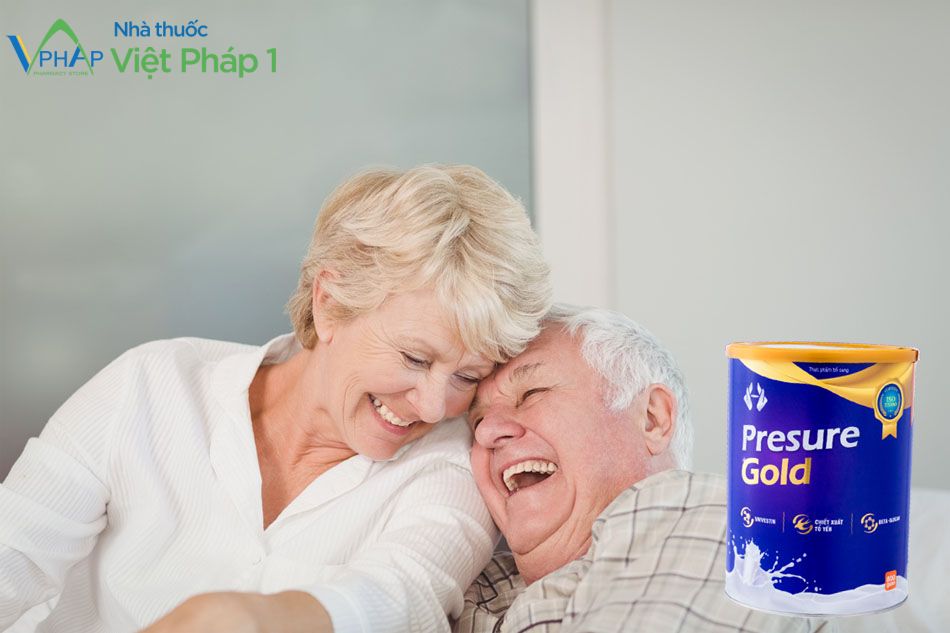Sữa Presure Gold hỗ trợ tăng cường sức đề kháng và cải thiện khả năng vận động ở người cao tuổi