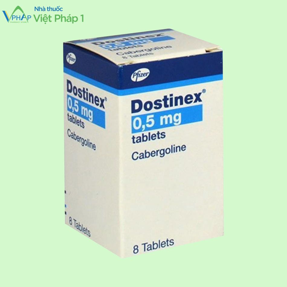 Hình ảnh hộp thuốc Dostinex 0.5mg