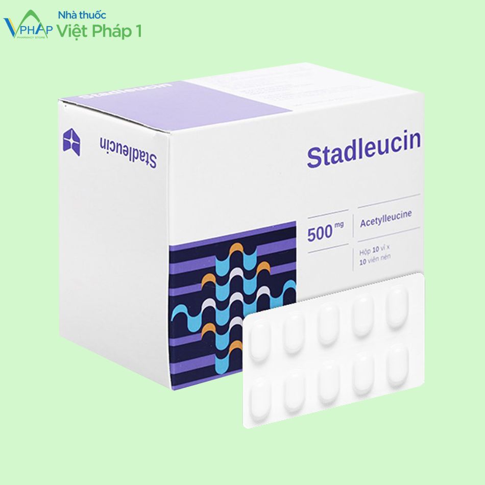 Hộp và vỉ thuốc 10 viên Stadleucin 500mg