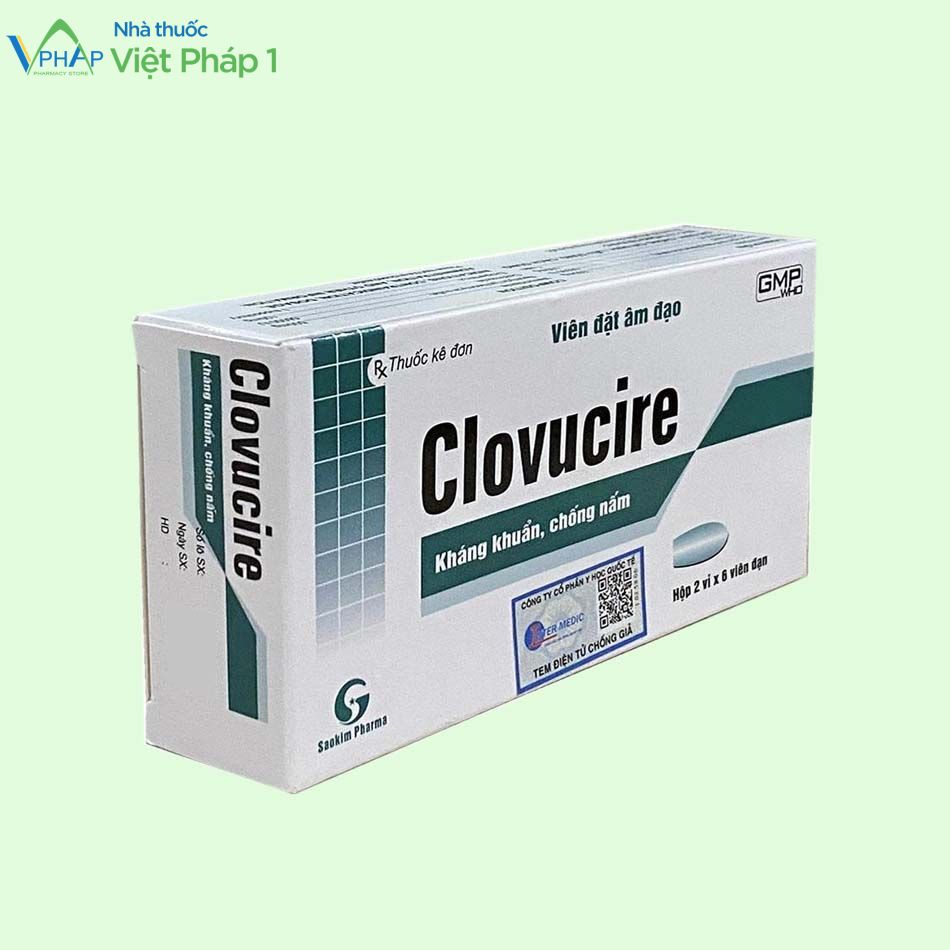 Viên đặt Clovurire điều trị nấm âm đạo