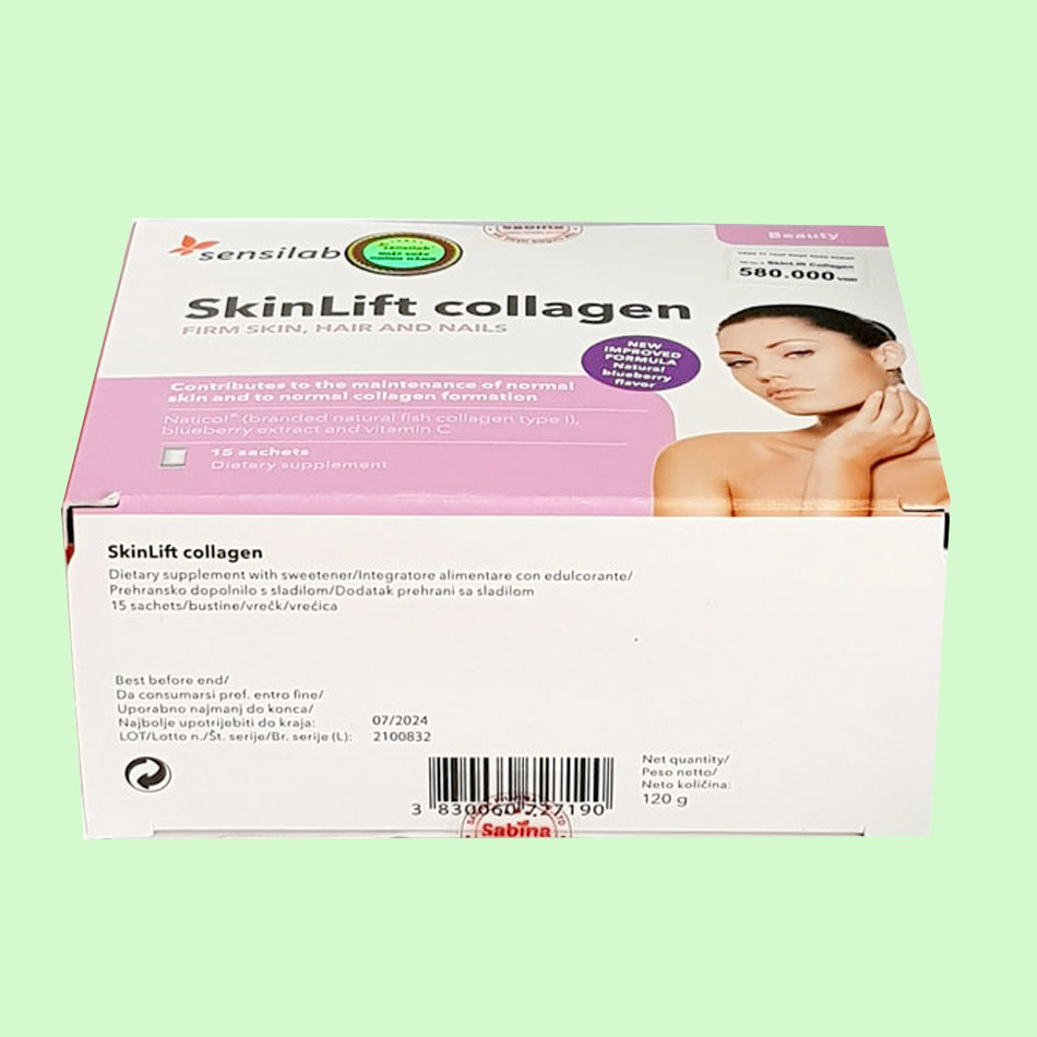Hình ảnh: Mặt dưới sản phẩm bổ sung collagen SkinLift Collagen