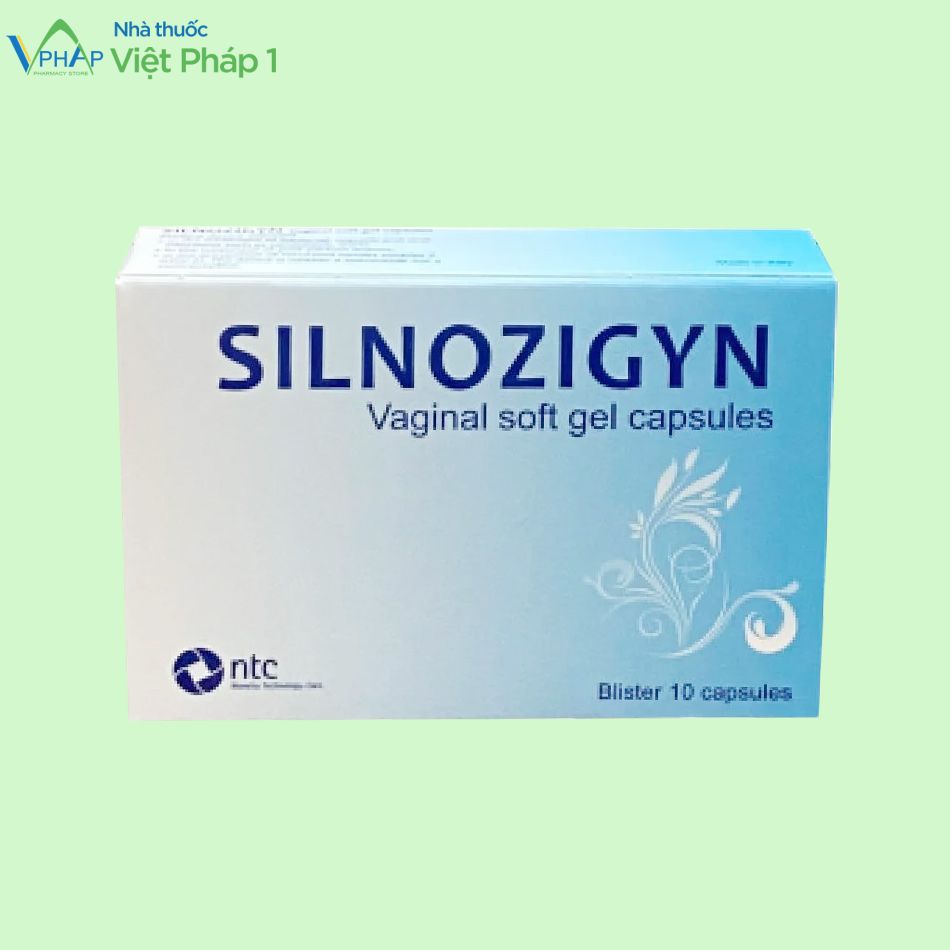 Hộp 1 vỉ 10 viên thuốc đặt Silnozigyn